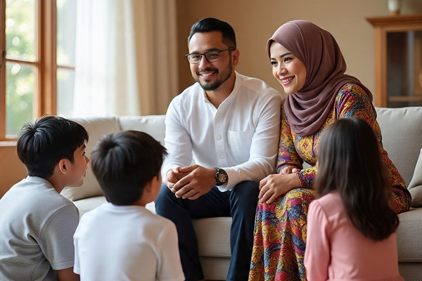 Importance of Financial Literacy in Islam - Muslim parents in conversation with their kids Importance of Financial Literacy in Islam - Muslim parents in conversation with their kids